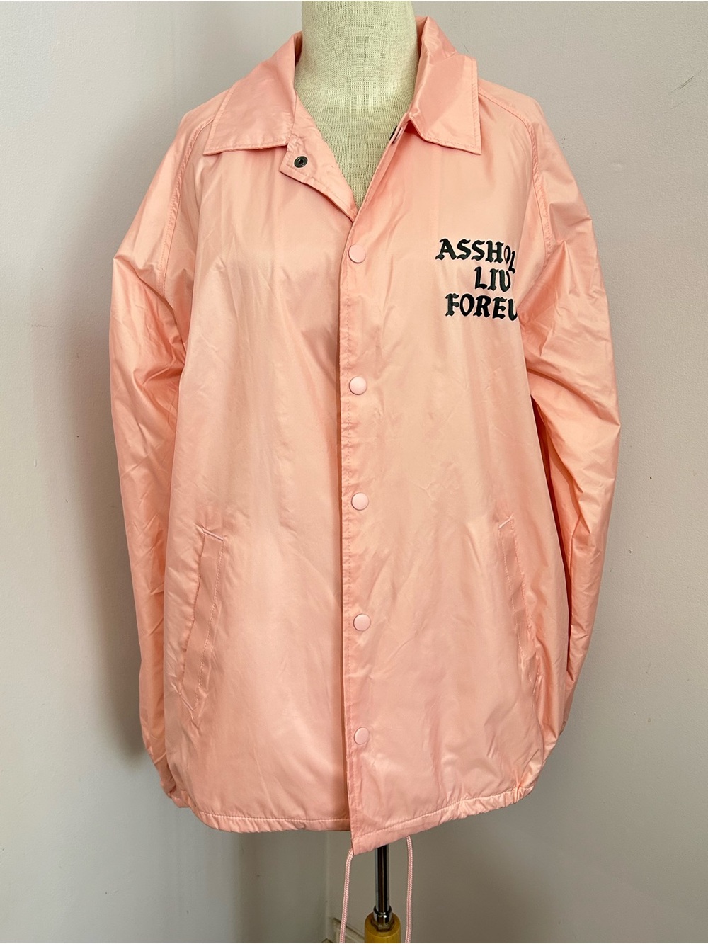 Assholes Live Forever Pink Windbreaker L